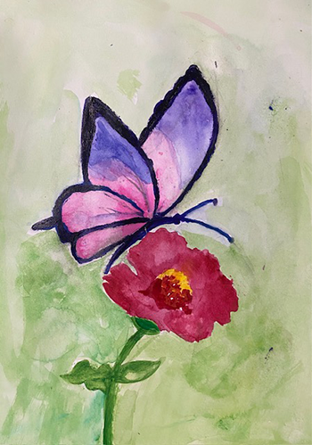 butterfly kids artwork